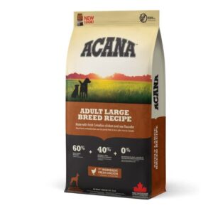 אקאנה ACANA הריטג' מזון יבש לכלב בוגר גזע גדול 17 ק"ג