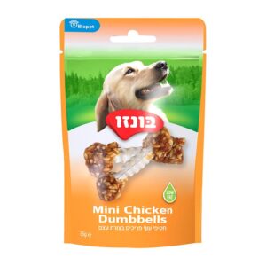 חטיפי עוף פריכים בצורת עצם 85 גרם