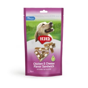 חטיף בונזו סנדוויצ'וני עוף בטעם גבינה 80