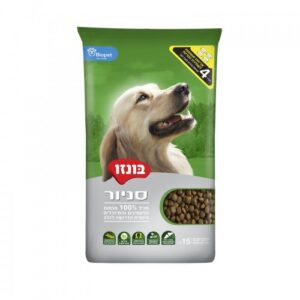 מזון יבש לכלב בונזו סניור 15 ק"ג