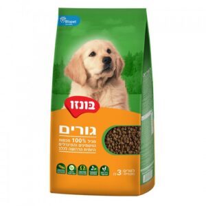 מזון יבש לכלב בונזו גורים 3 ק"ג