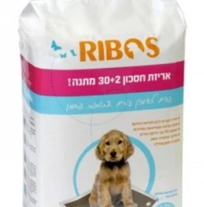 פדים לאימון גורי כלבים 32 יחידות+ תרכובת פחמן 32 יחידות