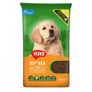 מזון יבש לכלב בונזו גורים 15 ק"ג